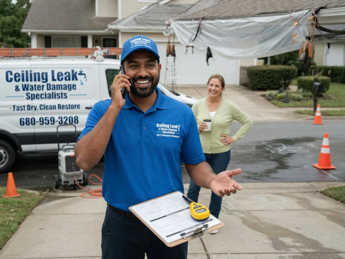 Ceiling Leak Cleanup Harleton, TX FAQs